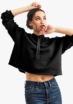 Lane Seven LS12000 Ladies' Crop Hooded Sweatshirt